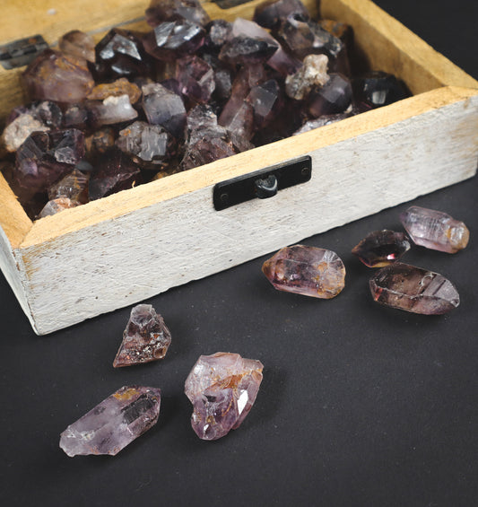 AMETHYST/SMOKY QUARTZ - Natural