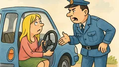 Vic: Policist se jezi na blondinko...