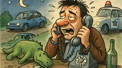 Vic: Pijanec pokliče policijo o dinozavru