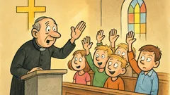 Vic: Župnik vpraša, kdo hoče v nebesa?