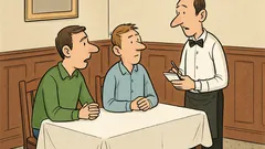 Vic: Vegan in vegetarijanec vprašata natakarja