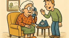 Vic: Ko fiksni telefon zazvoni: »Živjo, babi!«