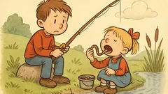 Vic: Pepček gre s sestrico na ribolov...