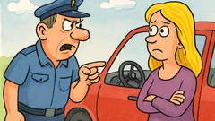 Vic: Policist blondinki: »Kdo vam je dal volan?«