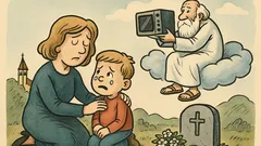 Vic: Mamica tolaži sinčka Pepčka