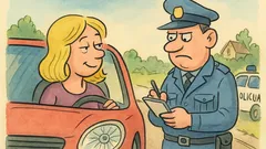 Vic: Policist ustavi blondinko zaradi luči