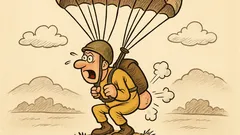 Vic: Včeraj sem skakal s padalom