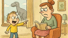 Vic: Mami, mami, miška kot dinozaver!