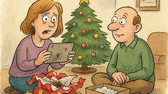 Vic: žena odpre darilo, mož reče 'Ne vem'