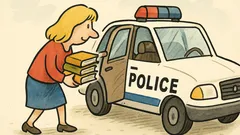 Vic: Zakaj blondinka spravlja knjige v policijski avto?