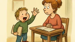 Vic: Janezek pride domov in reče mami