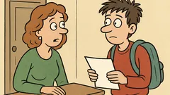 Vic: Mama vpraša sina za test