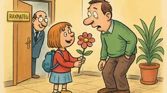 Vic: "Ati, ravnatelj me je pohvalil!"