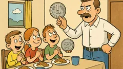 Vic: Pri zajtrku reče braški oče…