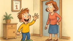 Vic: Janezek pride domov in šteje