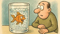 Vic: Kaj dela zlata ribica v kozarcu?