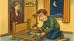 Vic: Recepcijarka sredi noči reče gostu...