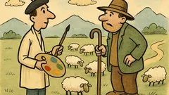 Vic: Slikar vpraša pastirja za ovce