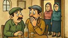 Vic: Mujo in Haso sedita v gostilni