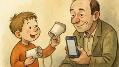 Vic: Nečak mi pokaže telefon iz lončkov