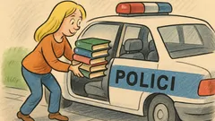 Vic: Zakaj blondinka nalaga knjige v policijski avto?