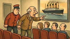 Vic: Dedek je videl Titanik in opozarjal