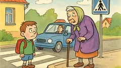 Vic: Ivica pred cesto čaka, da avto odpelje