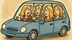 Vic: Štiri blondinke v avtu se prepirajo